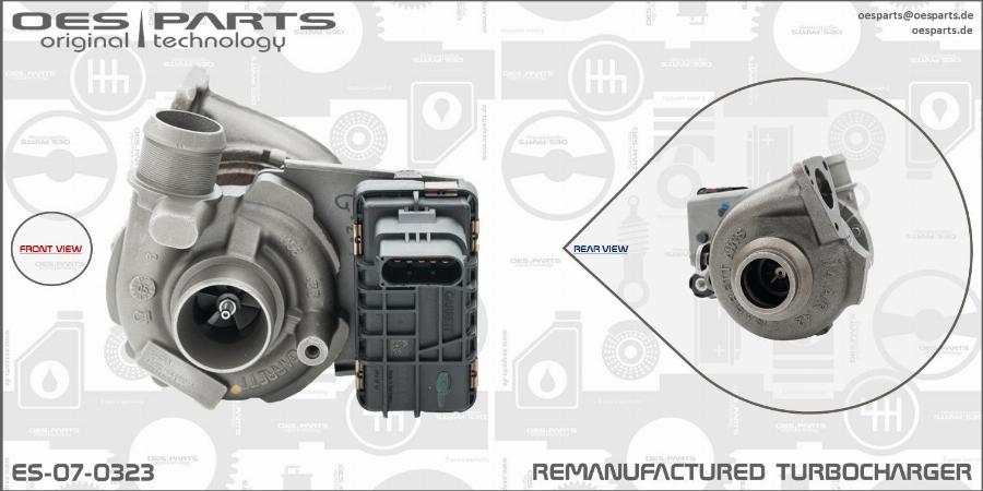 OES PARTS ES-07-0323 - Turbocompresseur, suralimentation cwaw.fr