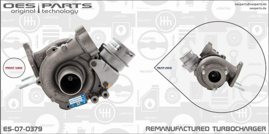 OES PARTS ES-07-0379 - Turbocompresseur, suralimentation cwaw.fr