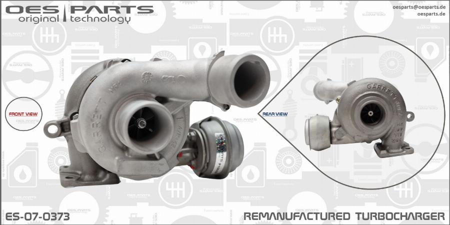 OES PARTS ES-07-0373 - Turbocompresseur, suralimentation cwaw.fr