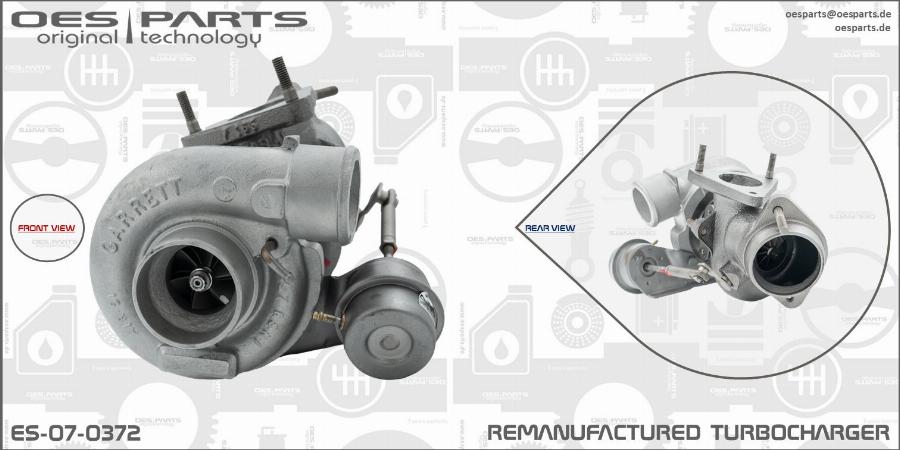 OES PARTS ES-07-0372 - Turbocompresseur, suralimentation cwaw.fr