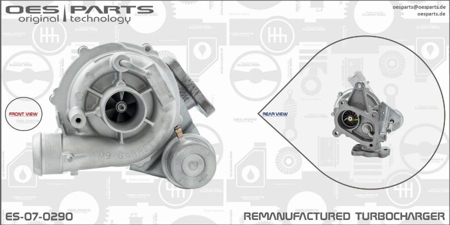 OES PARTS ES-07-0290 - Turbocompresseur, suralimentation cwaw.fr