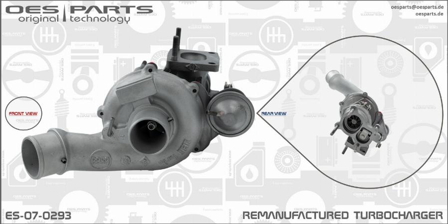 OES PARTS ES-07-0293 - Turbocompresseur, suralimentation cwaw.fr