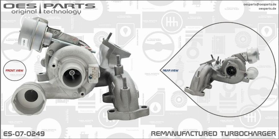 OES PARTS ES-07-0249 - Turbocompresseur, suralimentation cwaw.fr