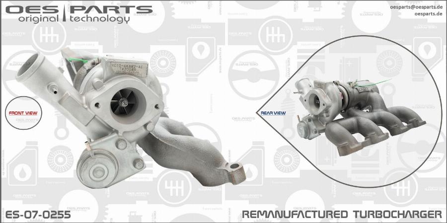 OES PARTS ES-07-0255 - Turbocompresseur, suralimentation cwaw.fr