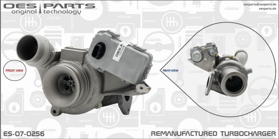 OES PARTS ES-07-0256 - Turbocompresseur, suralimentation cwaw.fr