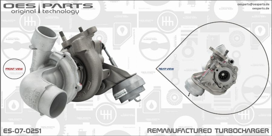 OES PARTS ES-07-0251 - Turbocompresseur, suralimentation cwaw.fr