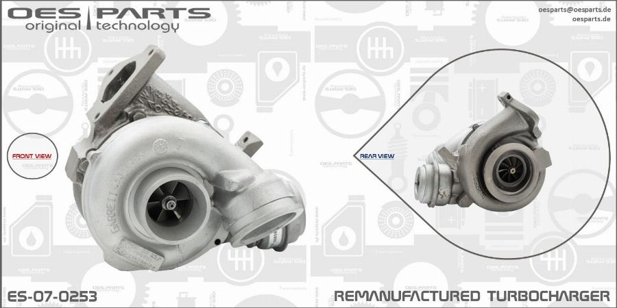 OES PARTS ES-07-0253 - Turbocompresseur, suralimentation cwaw.fr