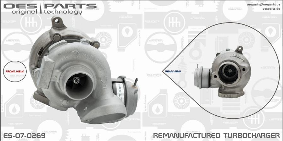 OES PARTS ES-07-0269 - Turbocompresseur, suralimentation cwaw.fr