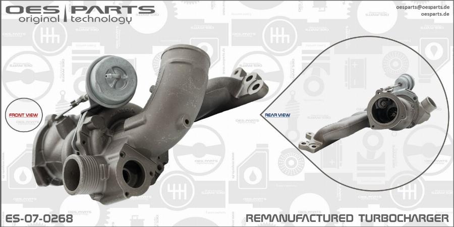 OES PARTS ES-07-0268 - Turbocompresseur, suralimentation cwaw.fr