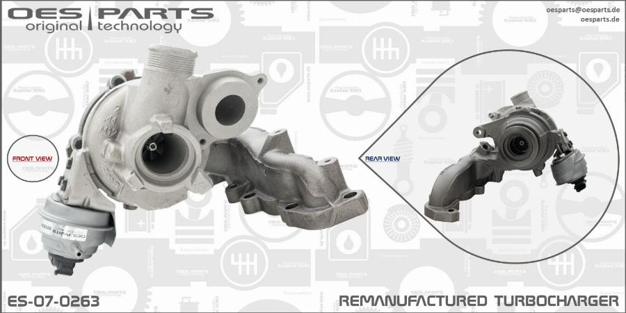 OES PARTS ES-07-0263 - Turbocompresseur, suralimentation cwaw.fr