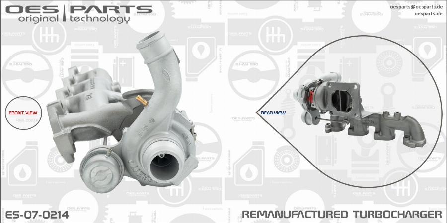 OES PARTS ES-07-0214 - Turbocompresseur, suralimentation cwaw.fr