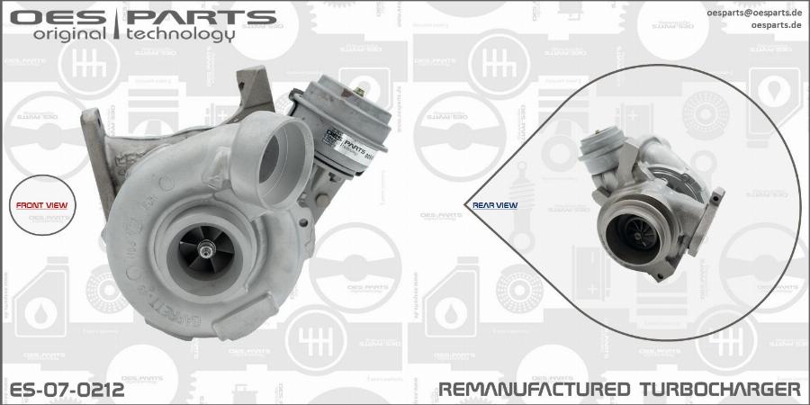 OES PARTS ES-07-0212 - Turbocompresseur, suralimentation cwaw.fr