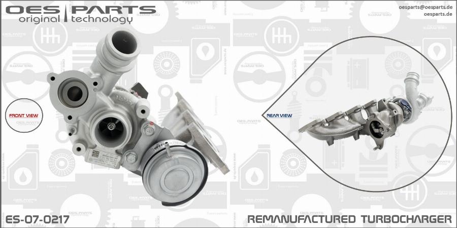 OES PARTS ES-07-0217 - Turbocompresseur, suralimentation cwaw.fr