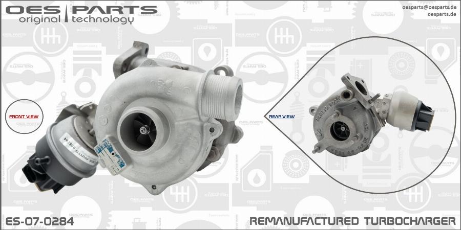 OES PARTS ES-07-0284 - Turbocompresseur, suralimentation cwaw.fr