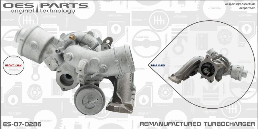 OES PARTS ES-07-0286 - Turbocompresseur, suralimentation cwaw.fr