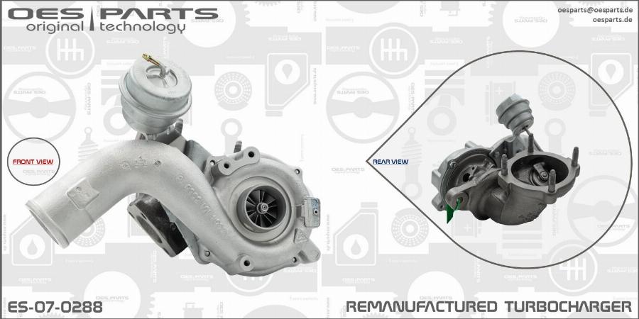 OES PARTS ES-07-0288 - Turbocompresseur, suralimentation cwaw.fr