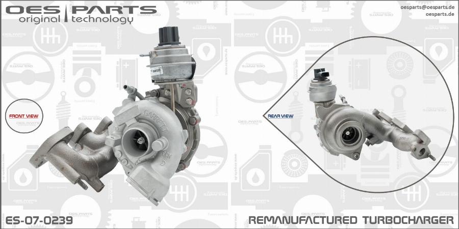 OES PARTS ES-07-0239 - Turbocompresseur, suralimentation cwaw.fr