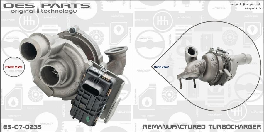 OES PARTS ES-07-0235 - Turbocompresseur, suralimentation cwaw.fr