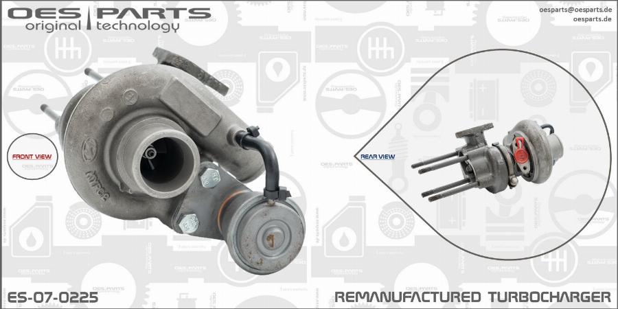 OES PARTS ES-07-0225 - Turbocompresseur, suralimentation cwaw.fr