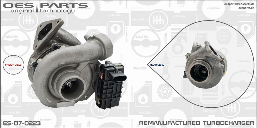 OES PARTS ES-07-0223 - Turbocompresseur, suralimentation cwaw.fr