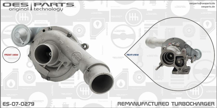 OES PARTS ES-07-0279 - Turbocompresseur, suralimentation cwaw.fr