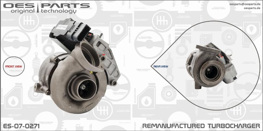 OES PARTS ES-07-0271 - Turbocompresseur, suralimentation cwaw.fr