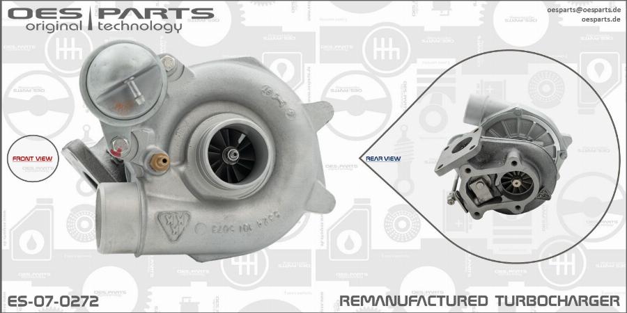 OES PARTS ES-07-0272 - Turbocompresseur, suralimentation cwaw.fr