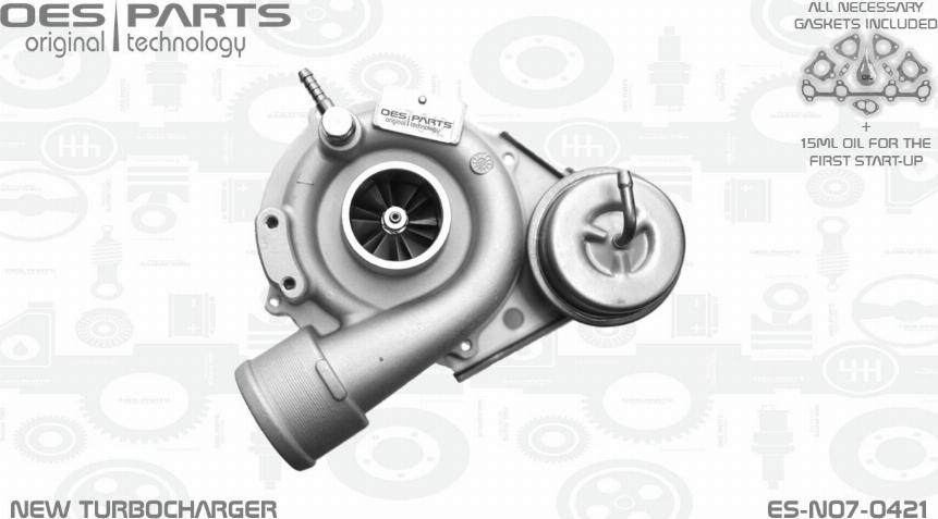 OES PARTS ES-N07-0421 - Turbocompresseur, suralimentation cwaw.fr