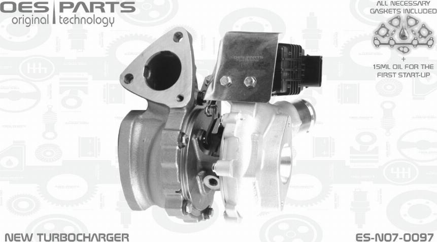 OES PARTS ES-N07-0097 - Turbocompresseur, suralimentation cwaw.fr