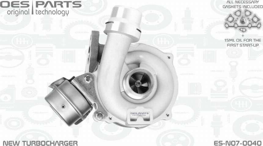 OES PARTS ES-N07-0040 - Turbocompresseur, suralimentation cwaw.fr