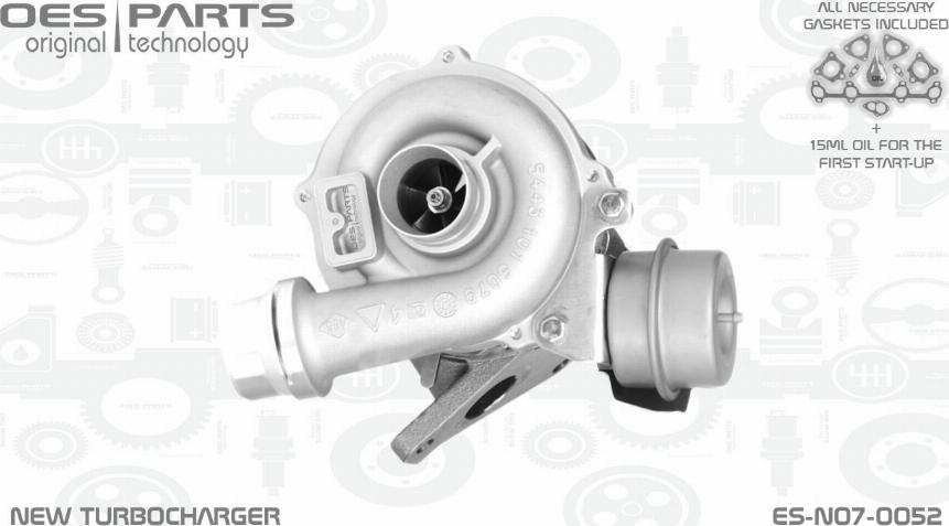 OES PARTS ES-N07-0052 - Turbocompresseur, suralimentation cwaw.fr