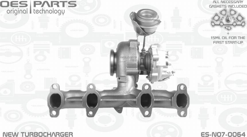 OES PARTS ES-N07-0064 - Turbocompresseur, suralimentation cwaw.fr