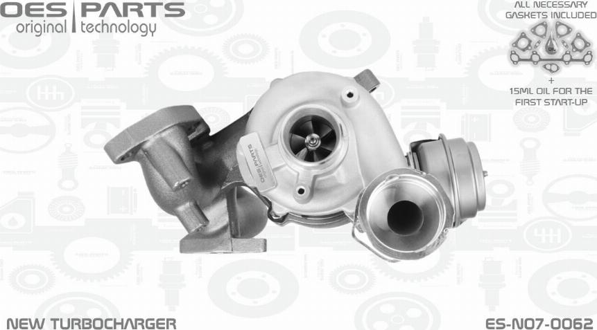 OES PARTS ES-N07-0062 - Turbocompresseur, suralimentation cwaw.fr