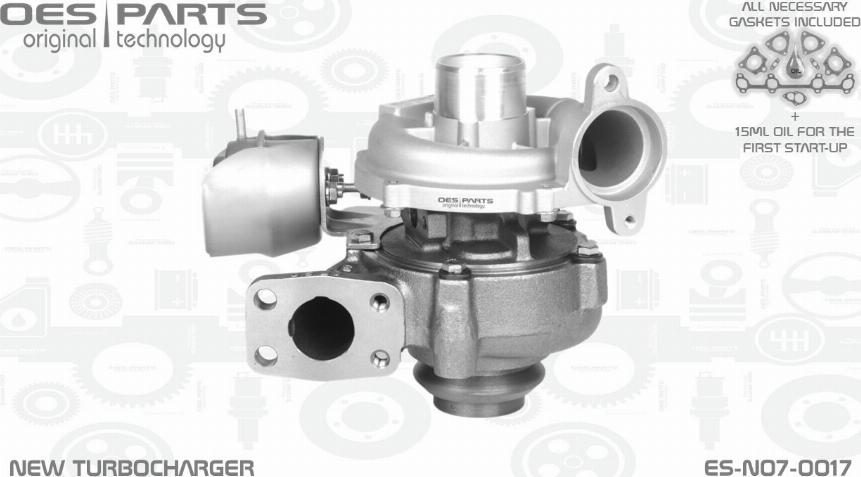 OES PARTS ES-N07-0017 - Turbocompresseur, suralimentation cwaw.fr