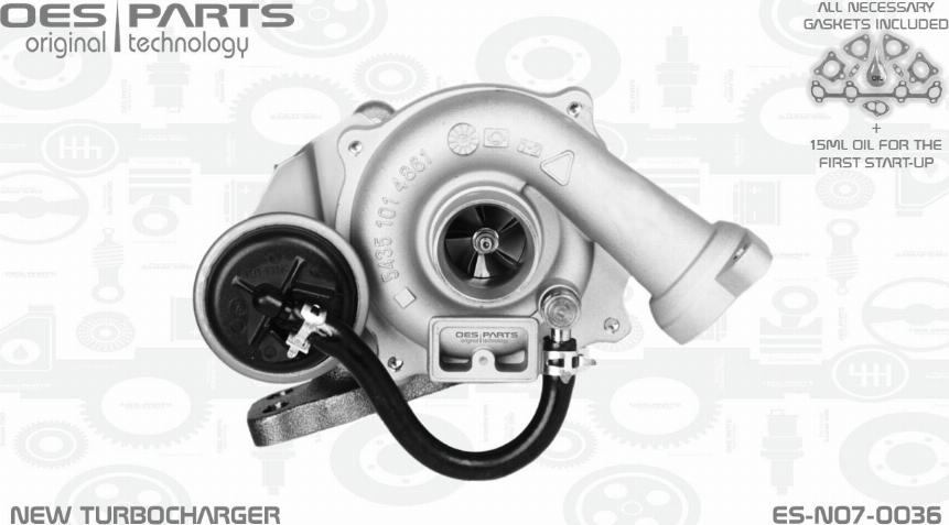 OES PARTS ES-N07-0036 - Turbocompresseur, suralimentation cwaw.fr