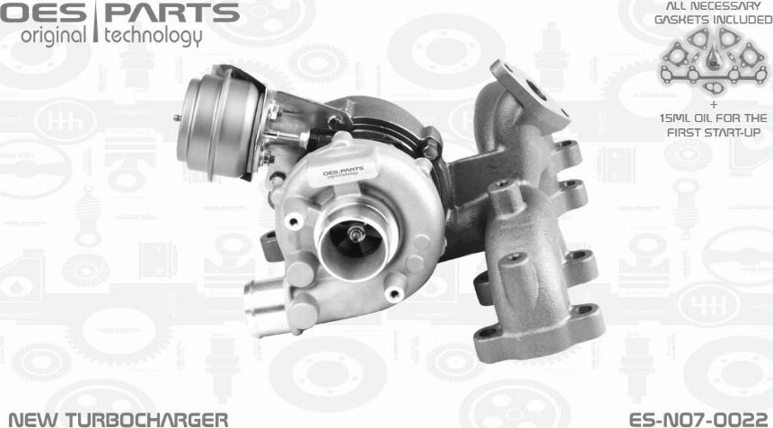 OES PARTS ES-N07-0022 - Turbocompresseur, suralimentation cwaw.fr