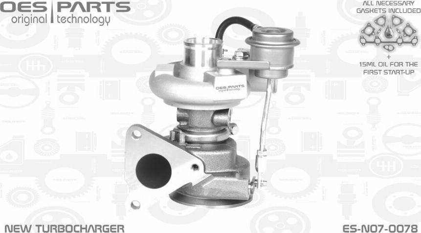 OES PARTS ES-N07-0078 - Turbocompresseur, suralimentation cwaw.fr