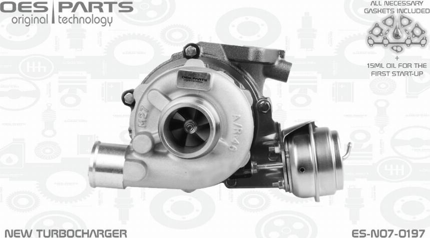 OES PARTS ES-N07-0197 - Turbocompresseur, suralimentation cwaw.fr