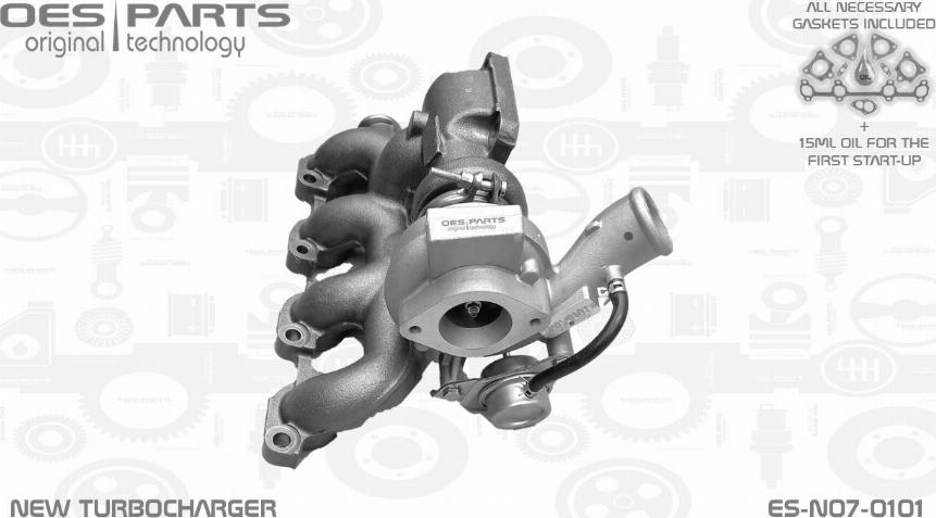 OES PARTS ES-N07-0101 - Turbocompresseur, suralimentation cwaw.fr