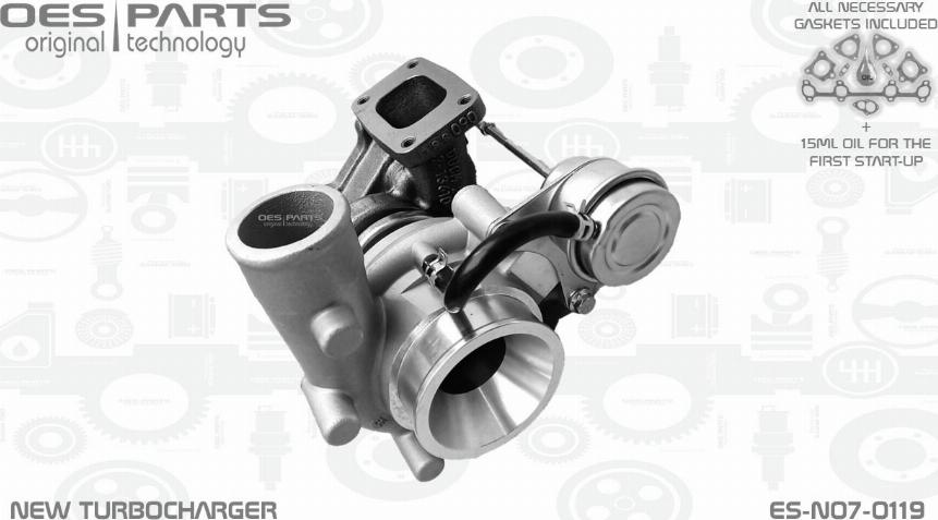 OES PARTS ES-N07-0119 - Turbocompresseur, suralimentation cwaw.fr