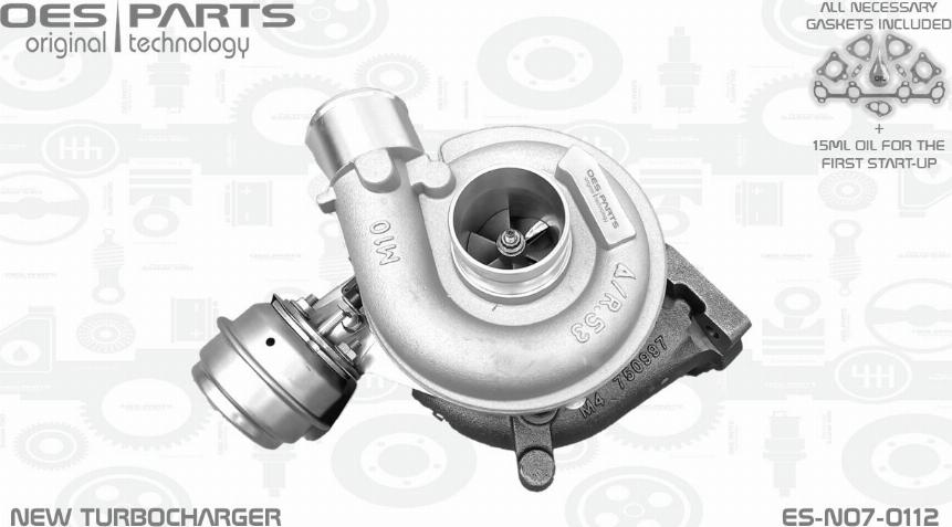 OES PARTS ES-N07-0112 - Turbocompresseur, suralimentation cwaw.fr