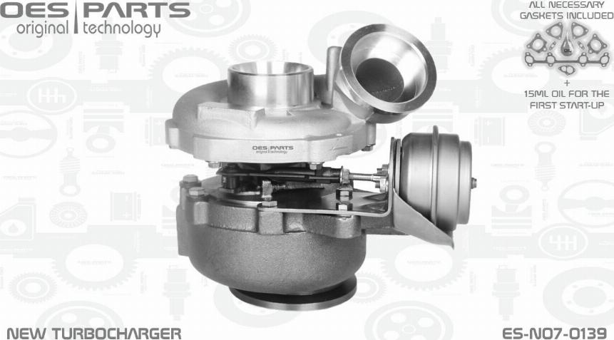 OES PARTS ES-N07-0139 - Turbocompresseur, suralimentation cwaw.fr