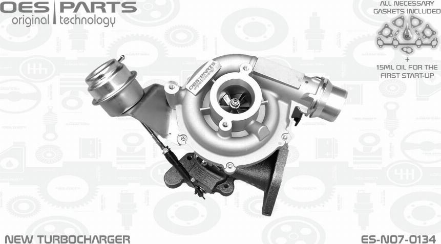 OES PARTS ES-N07-0134 - Turbocompresseur, suralimentation cwaw.fr