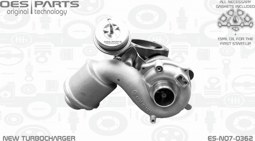 OES PARTS ES-N07-0362 - Turbocompresseur, suralimentation cwaw.fr