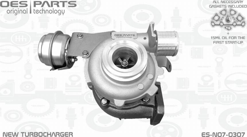 OES PARTS ES-N07-0307 - Turbocompresseur, suralimentation cwaw.fr