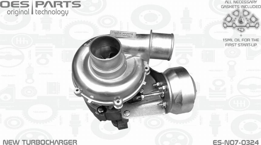 OES PARTS ES-N07-0324 - Turbocompresseur, suralimentation cwaw.fr