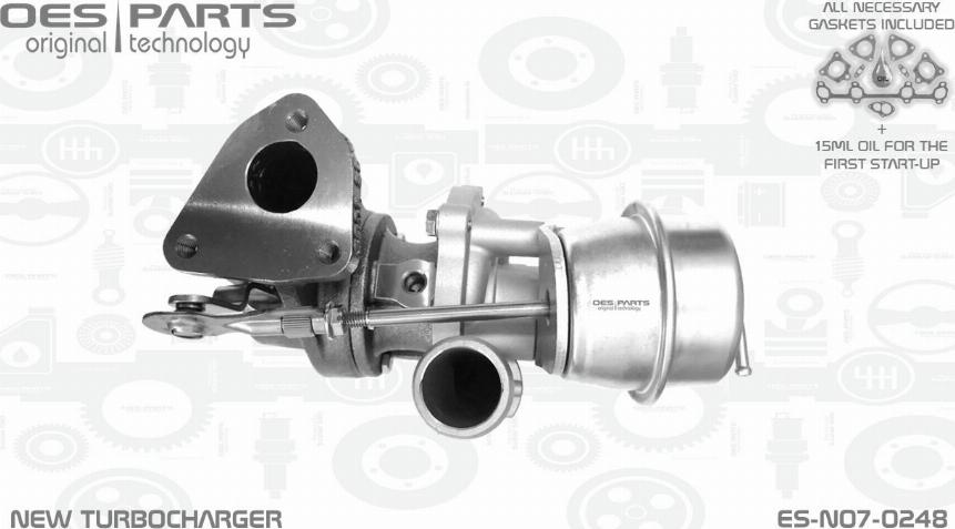 OES PARTS ES-N07-0248 - Turbocompresseur, suralimentation cwaw.fr