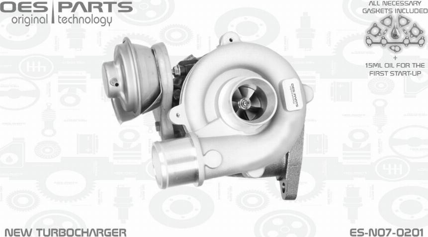 OES PARTS ES-N07-0201 - Turbocompresseur, suralimentation cwaw.fr