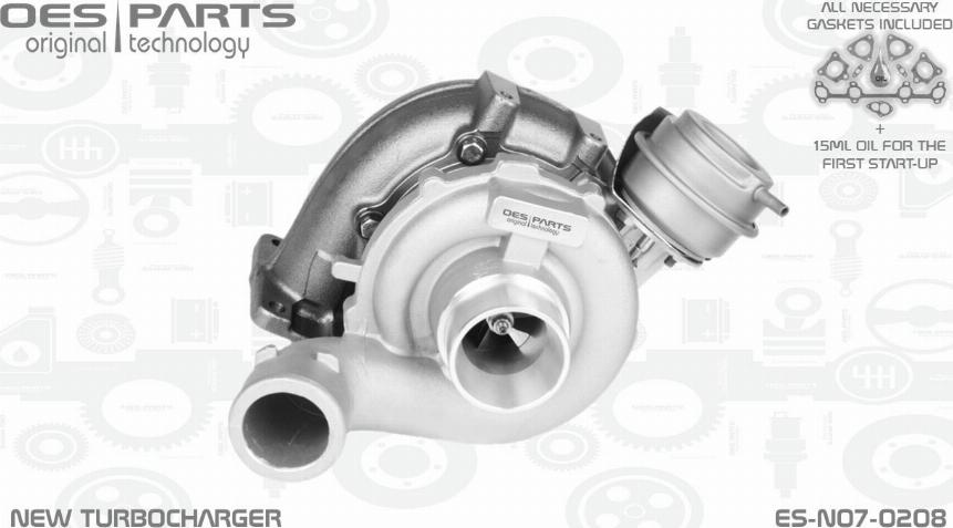 OES PARTS ES-N07-0208 - Turbocompresseur, suralimentation cwaw.fr