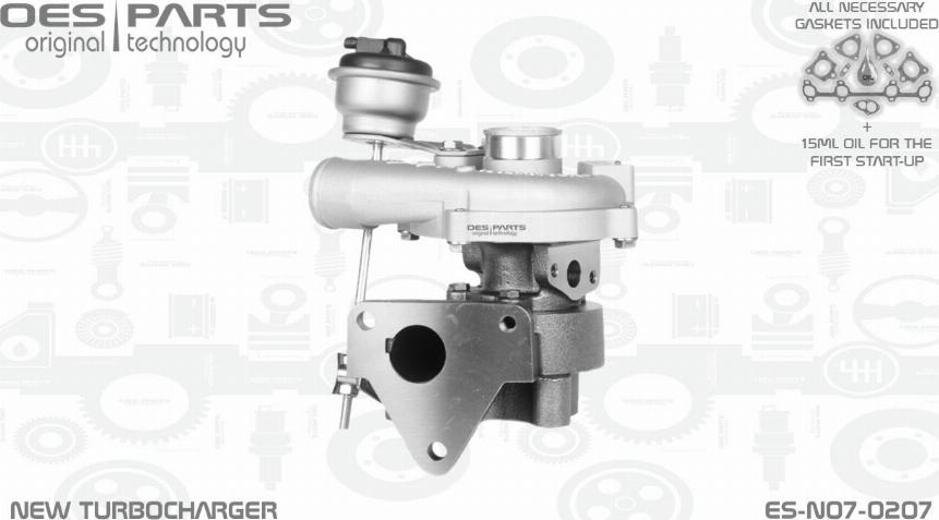 OES PARTS ES-N07-0207 - Turbocompresseur, suralimentation cwaw.fr